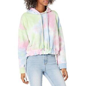 NWT BlankNYC "Tease Me" Tie Dye Cropped Hoodie Women's Pullover Sweatshirt